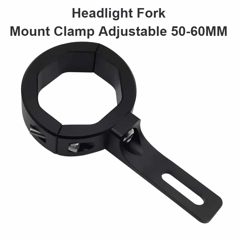 Universal Headlight Fork Mount Clamp Adjustable 5060MM eBikescooter