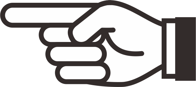 指差し手袋アイコン | アイコン素材ダウンロードサイト「Icooon-Mono」 | 商用利用可能なアイコン素材が無料(フリー)ダウンロードできるサイト 指を差しているイラストの矢印アイコン | コピペできる無料イラスト素材展