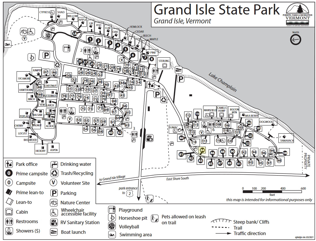 Grand Isle State Park eBird Hotspots