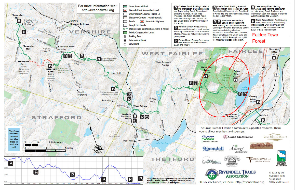 Fairlee Town Forest eBird Hotspots