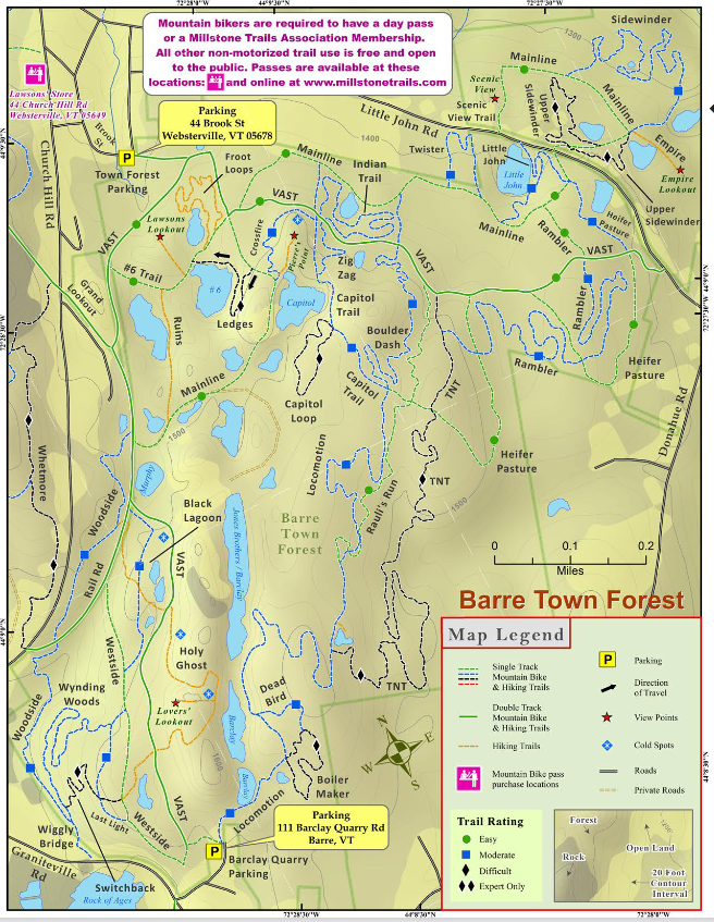 Barre Town Forest Birding Hotspots