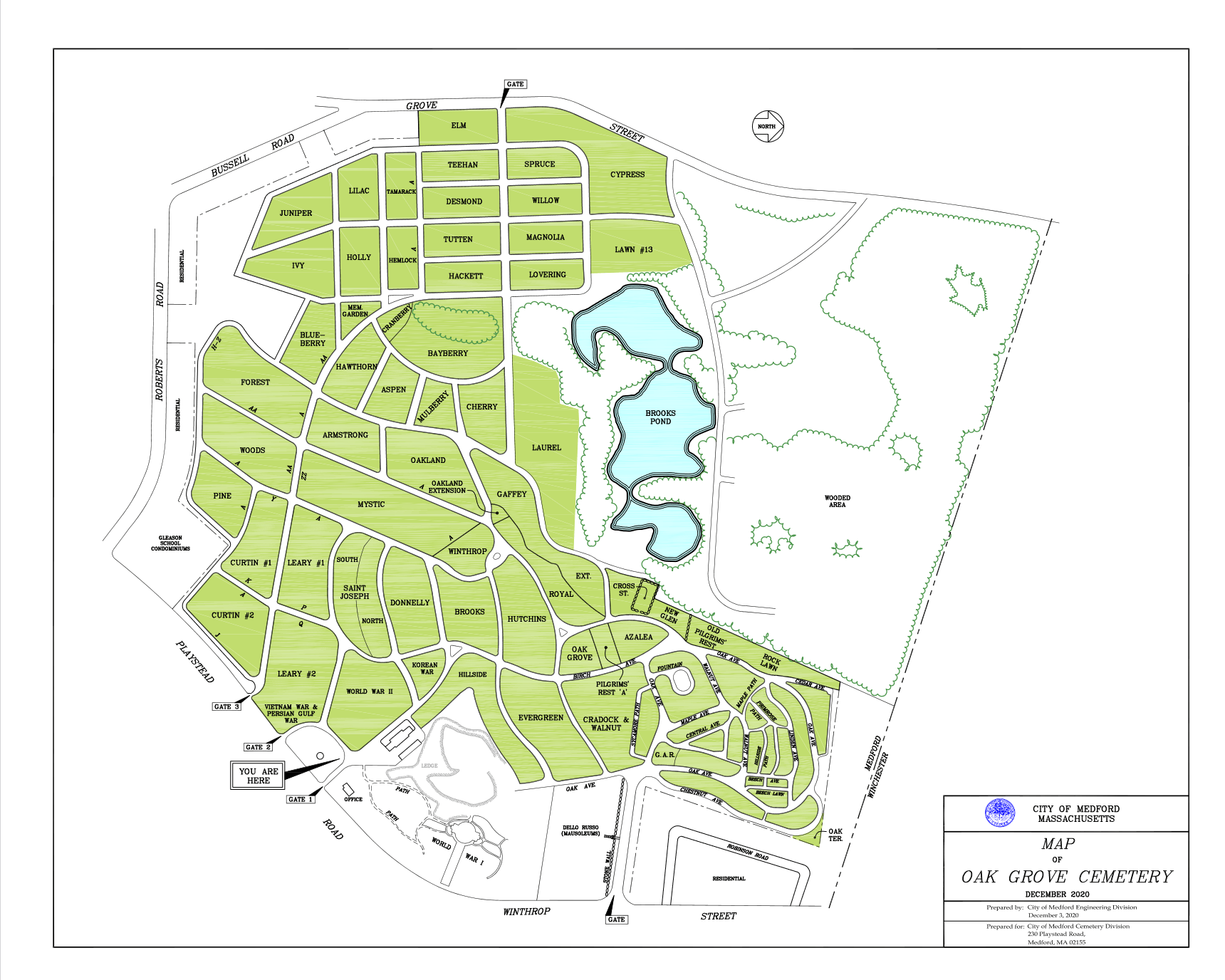 Oak Grove Cemetery eBird Hotspots