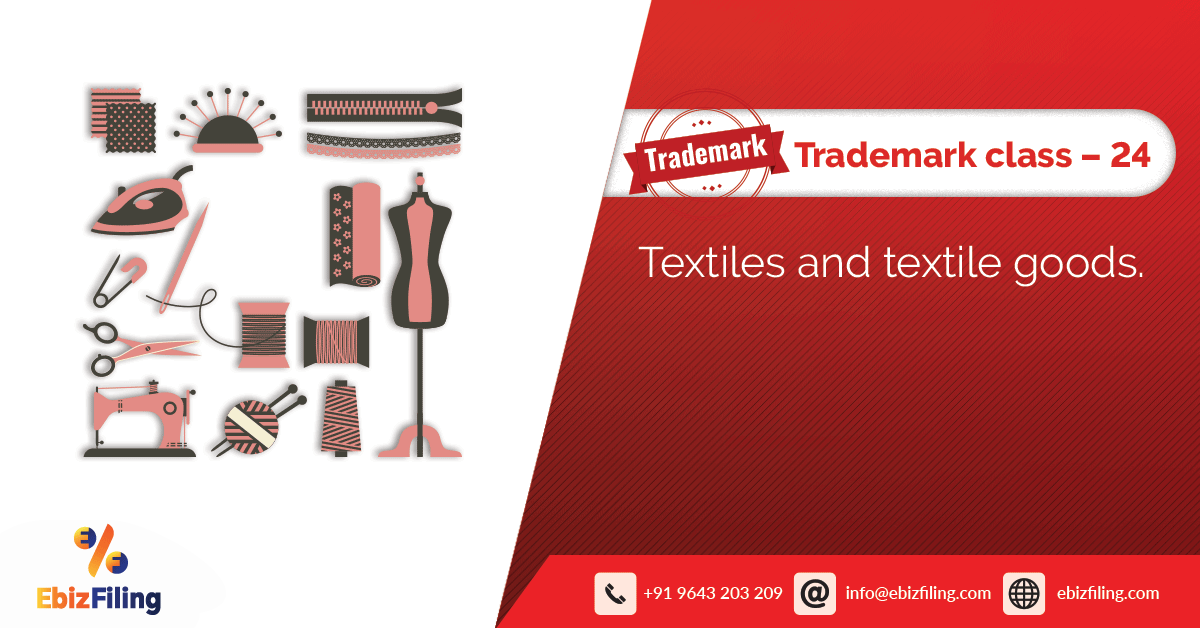 Trademark Class 24 Textiles and Textile Goods