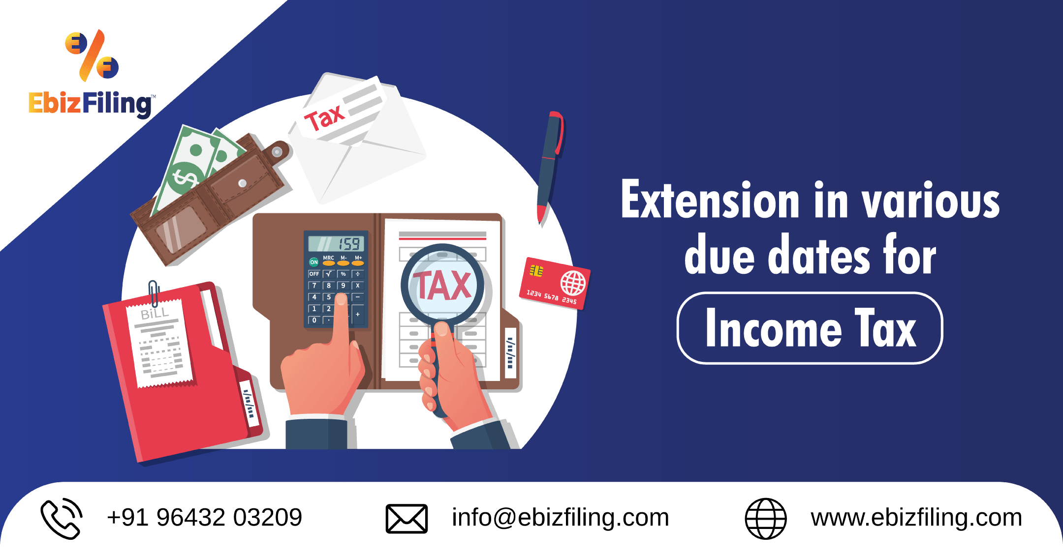 Extension in various due dates for Tax Filing