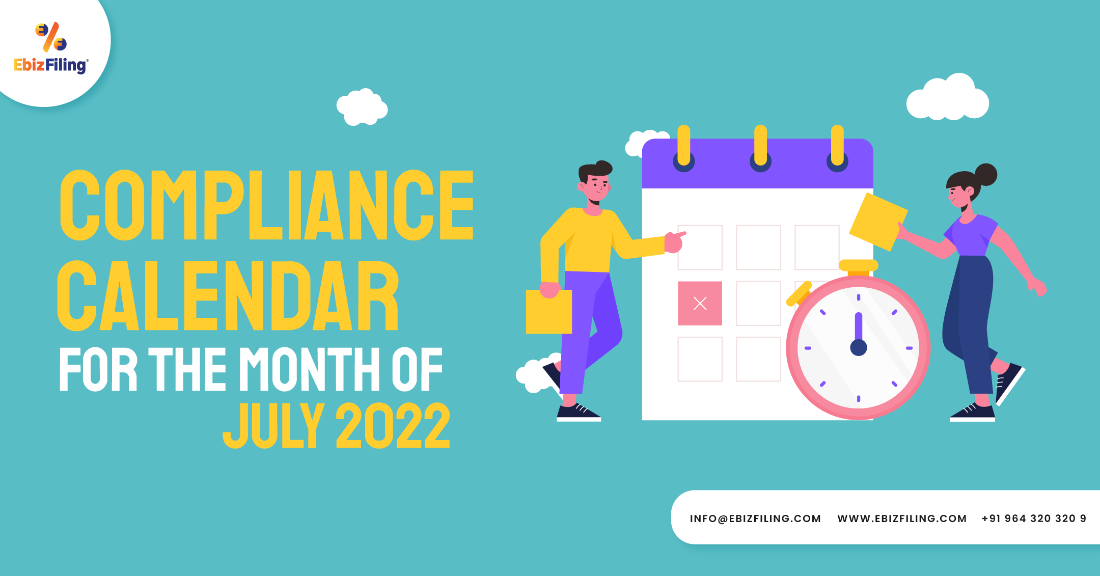 Tax Compliance & Statutory Due dates for July 2022
