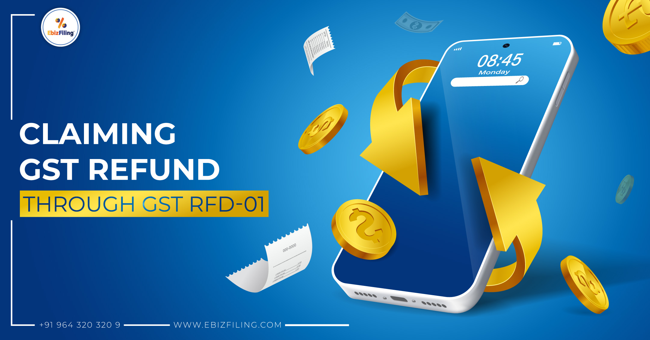 How to claim a refund through GST RFD01?