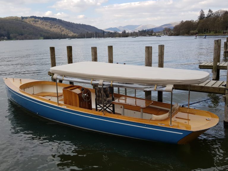 Windermere open electric launch EBoatique