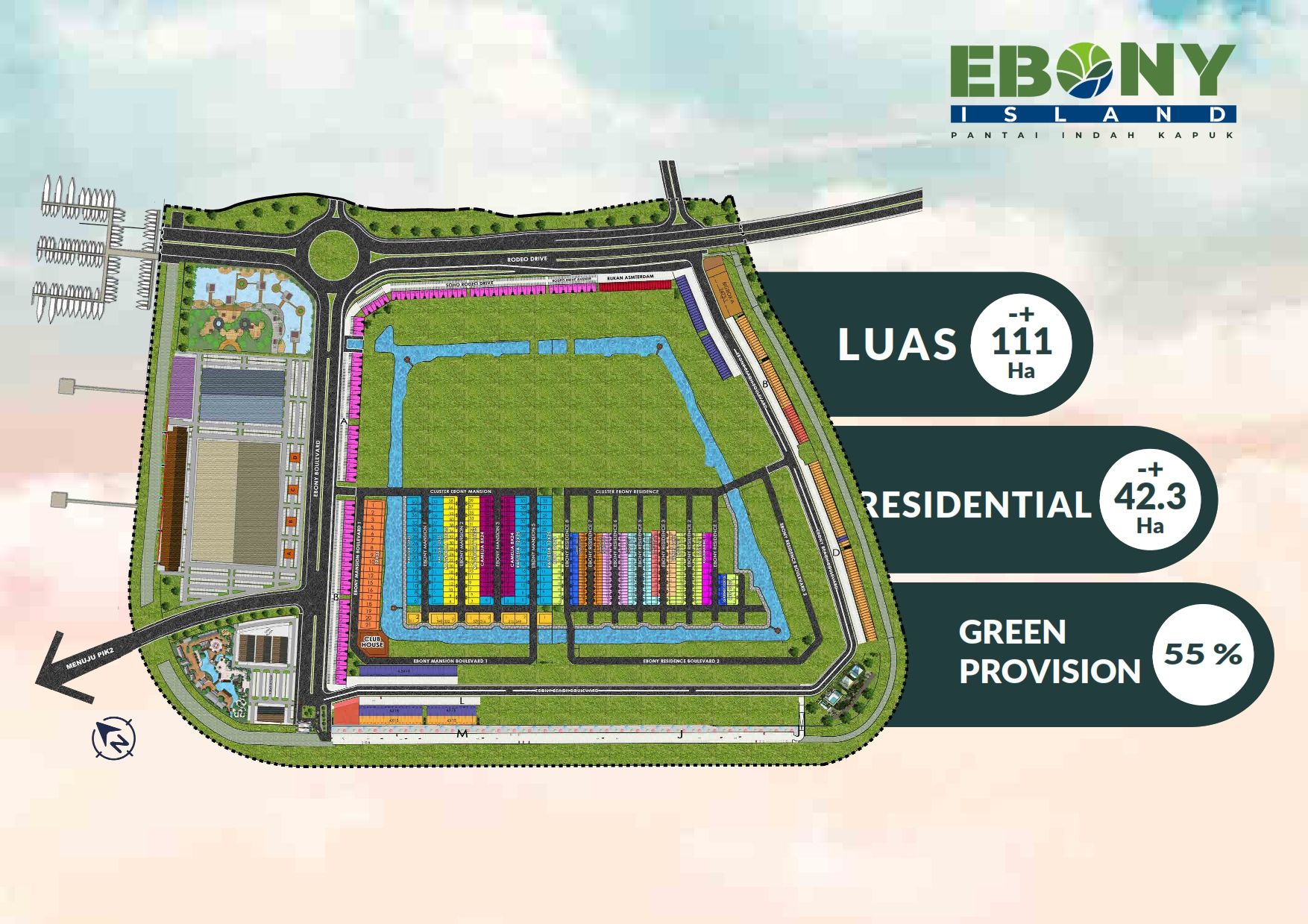 Rukan Batavia Cluster Ebony Pantai Kita PIK