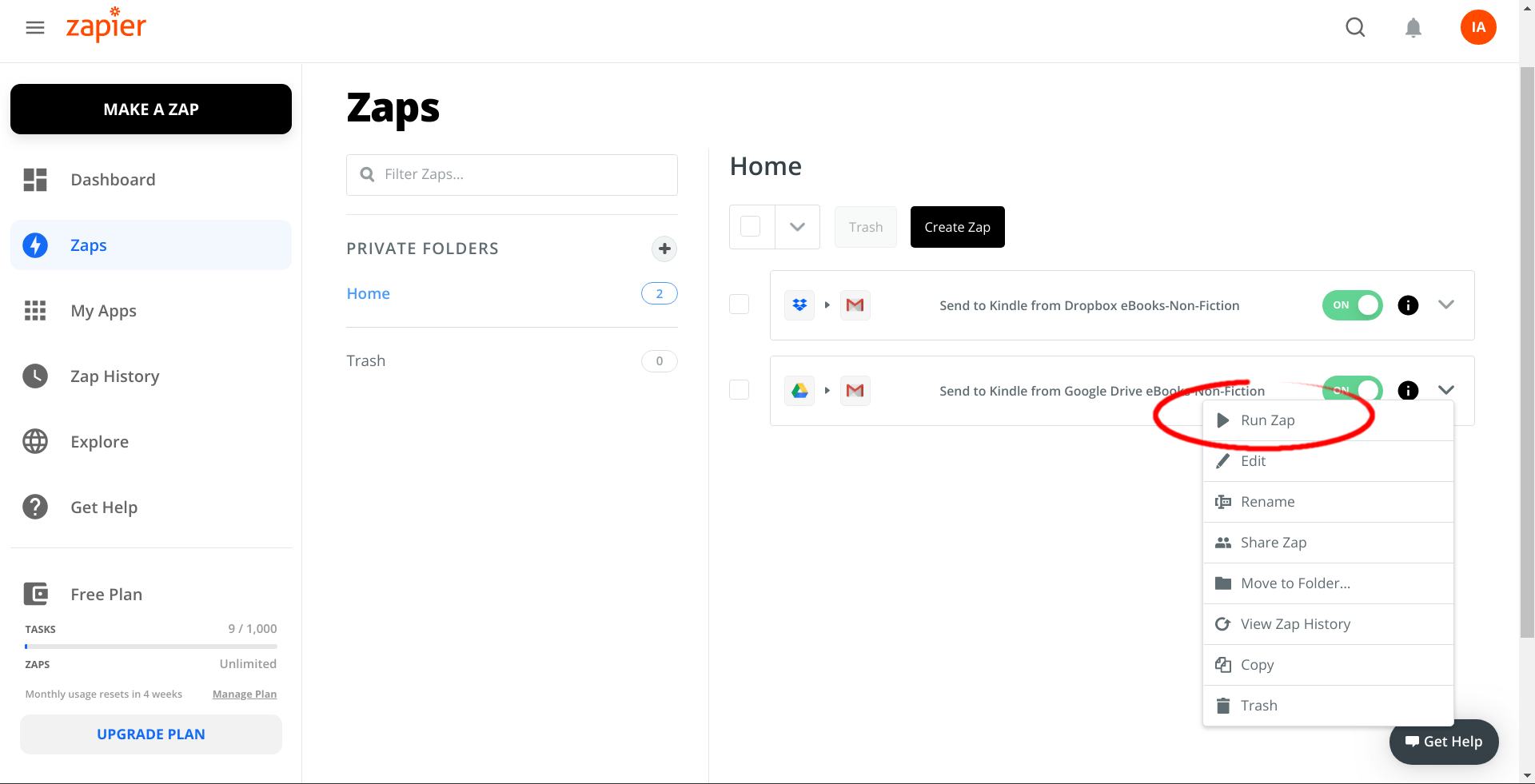 Automatically send to kindle from Google Drive or Dropbox The eBook