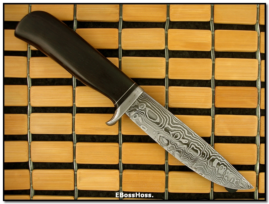 Audra Draper Damascus Hunter EBossHoss Knives