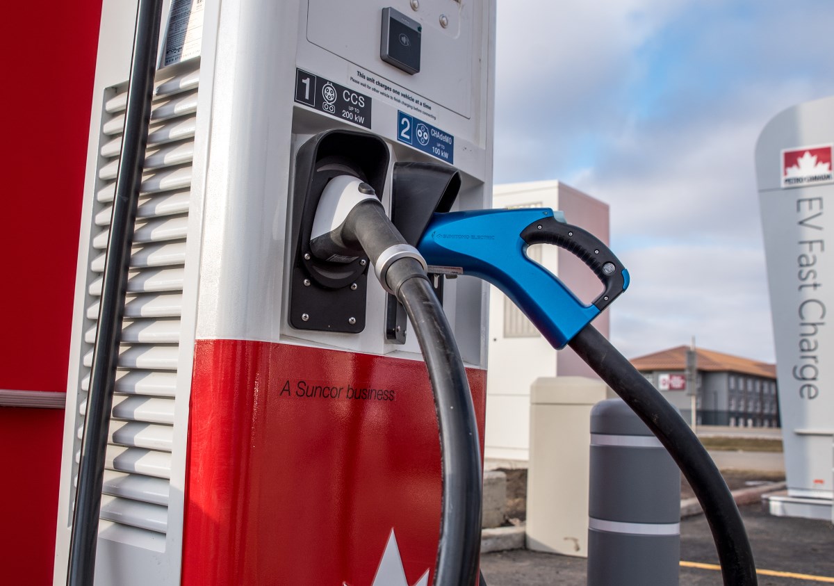Brandon's first EV fast charging station went live on Wednesday Buzz