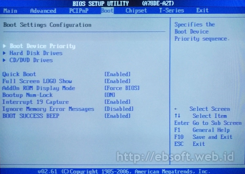 cara setting bios saat instal windows 7 dengan flashdisk