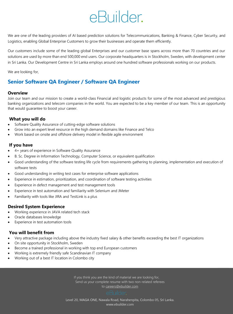 Software QA Engineer