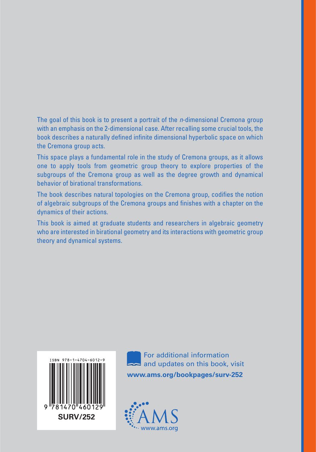 The Cremona Group and Its Subgroups