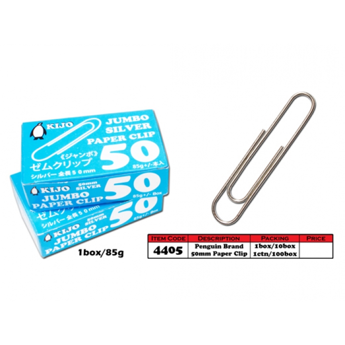 4405 Penguin Brand 50mm Paper Clip