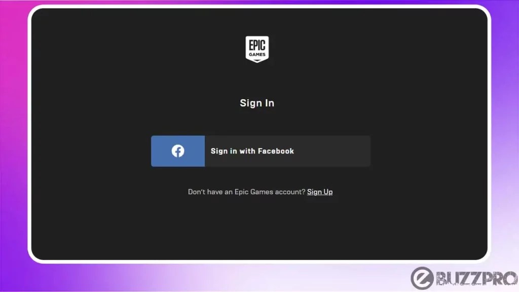 Fix 'Epic Games Facebook Login Not Working' Problem