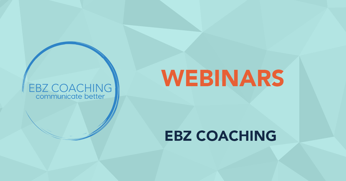 FREE LEADERSHIP WEBINARS EBZCoaching