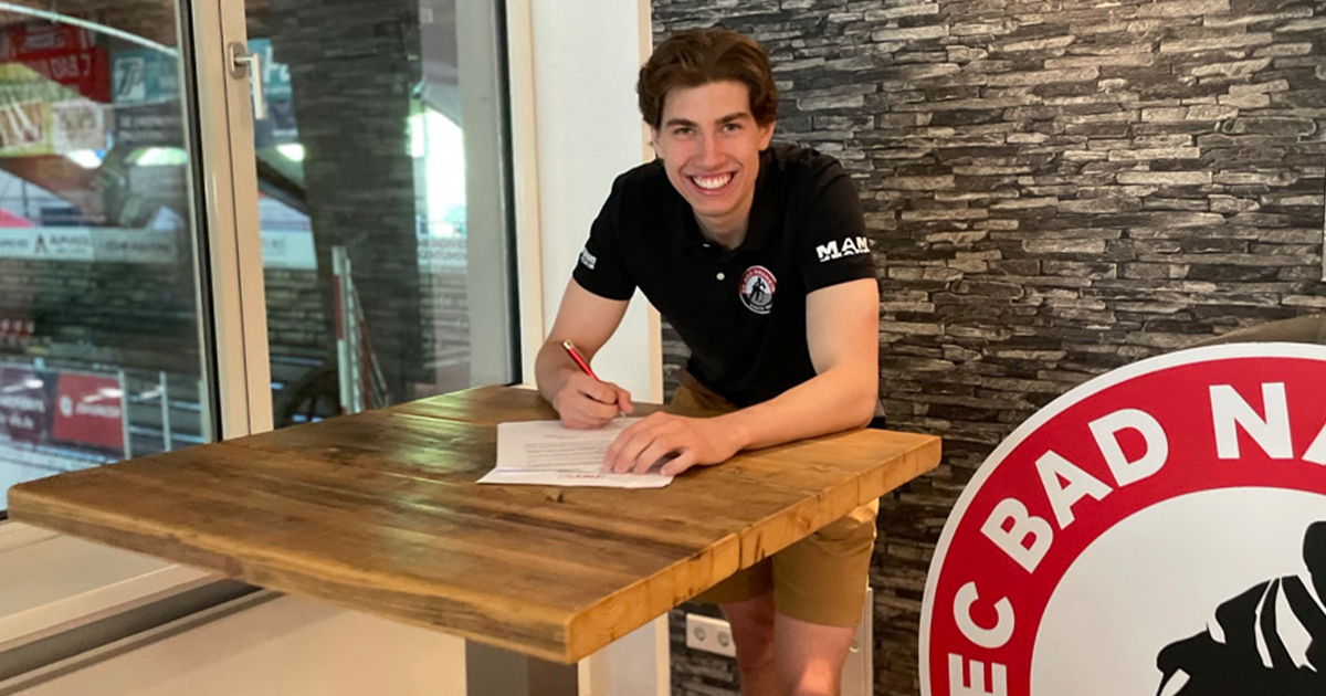 Leon Köhler bleibt ein Roter Teufel EC Bad Nauheim