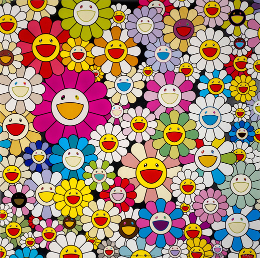 村上隆「ぽんこたんの花」を買う｜現代アート販売(通販)のタグボート