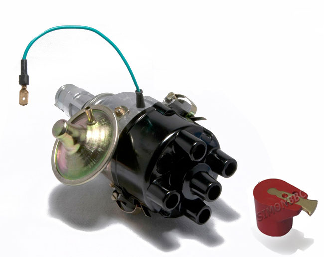45D Points Distributor supplied with cap and Red rotor arm and ready to