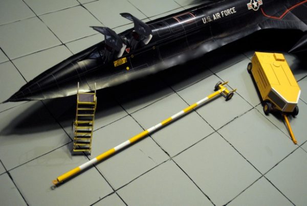 1/32 SR-71 Accessory Kit for Ken West's SR-71 Blackbird Paper Model