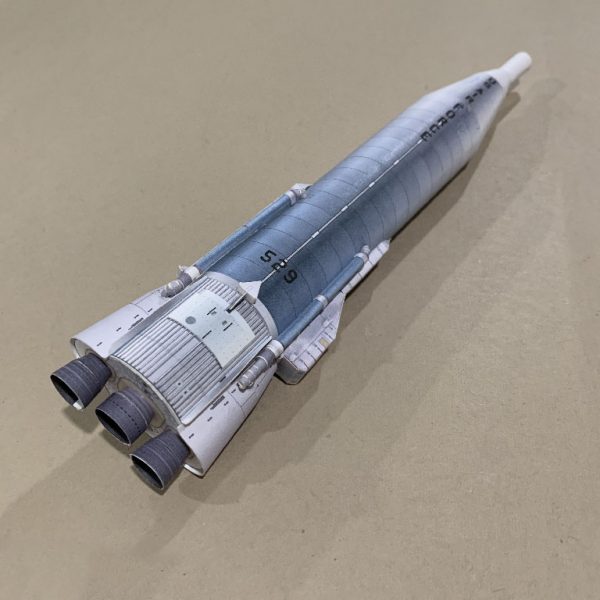 1/96 Atlas F ICBM Paper model EcardModels