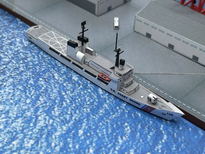1/1250 US Coast Guard Cutters HAMILTON class 1st version, Paper Model