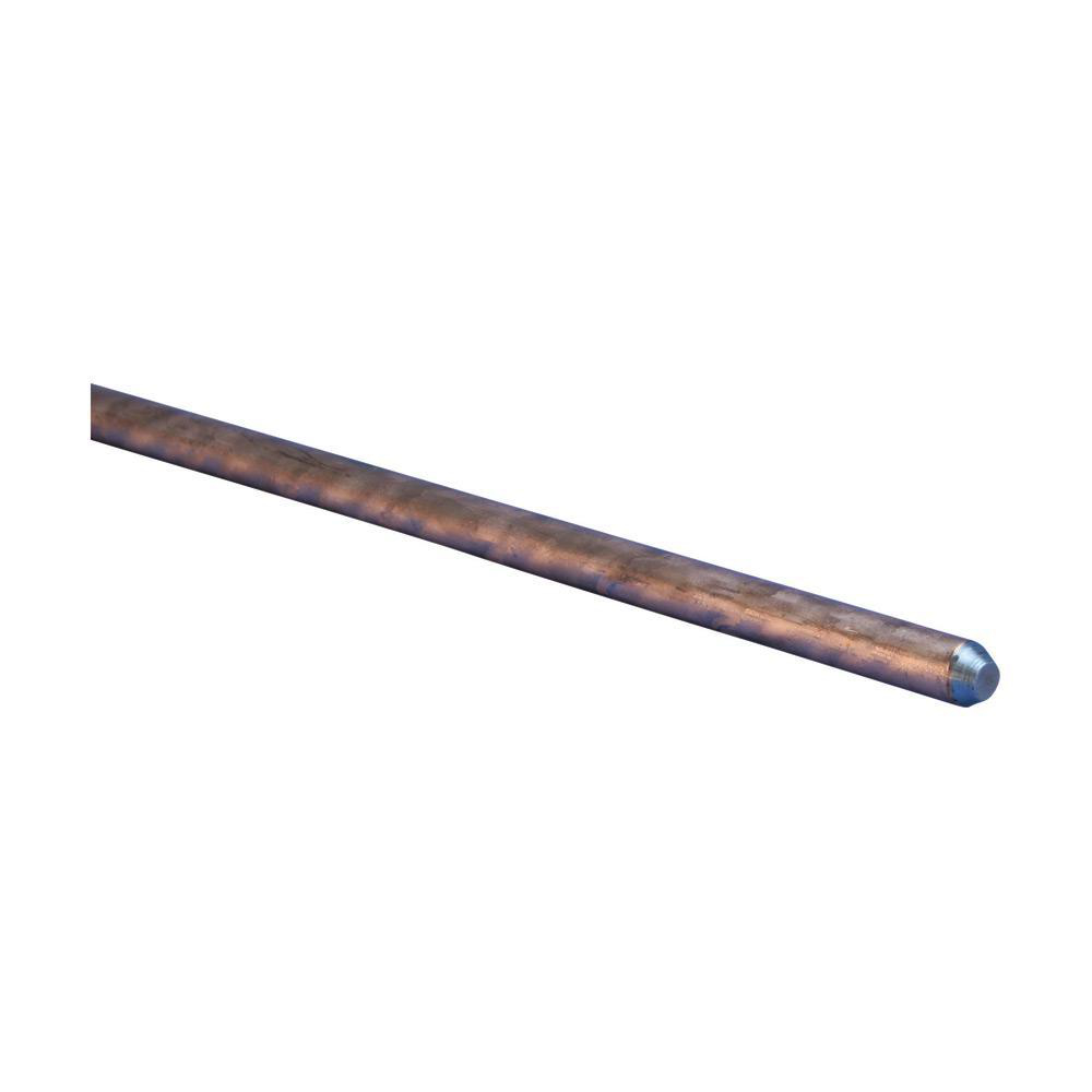ERICO 5/8 inch CopperBonded Ground Rod, Pointed