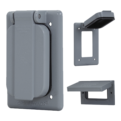 CROUSEHINDS WLGF FS 1 Gang CrouseHinds Wet Location Covers for GFCI