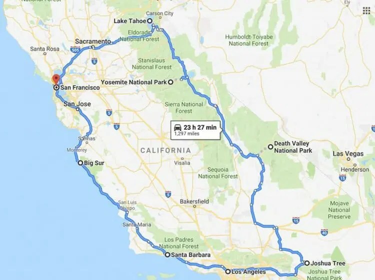 A Complete California Road Trip Itinerary For 10 Days