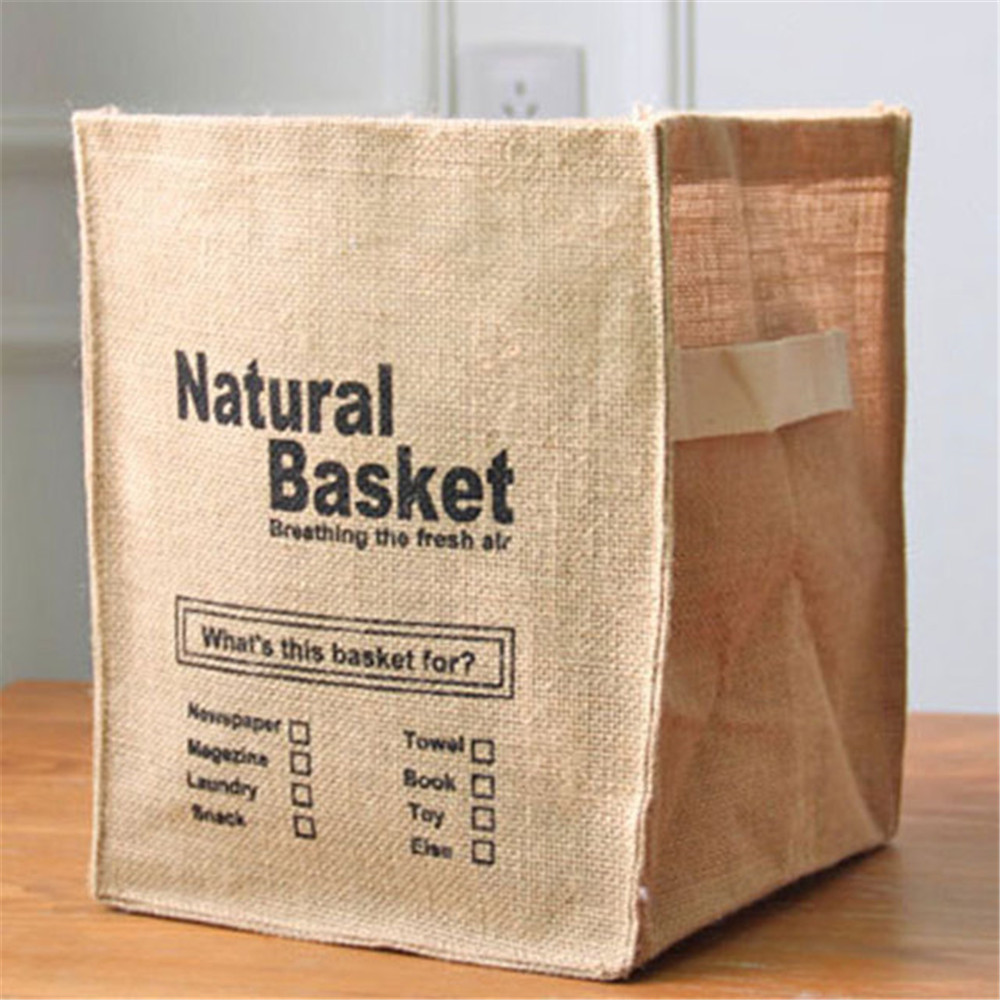 Foldable Jute Storage Box