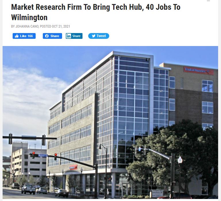 “Market Research Firm To Bring Tech Hub, 40 Jobs To Wilmington