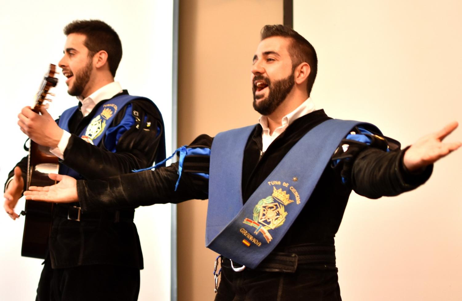 Spanish singing La Tuna group turns Distance Learning Center into a dance hall El Camino