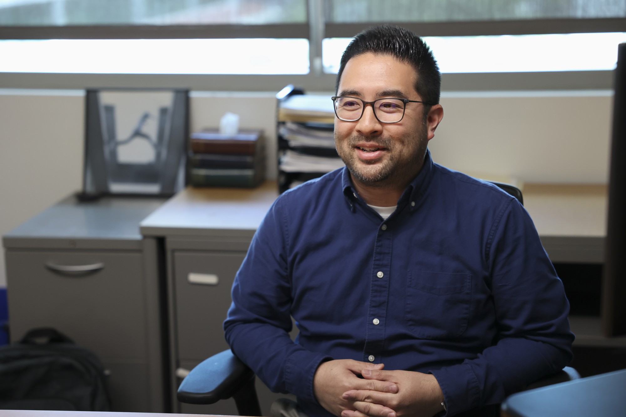 Scott Kushigemachi Dean on weekdays, drummer by weekend El Camino