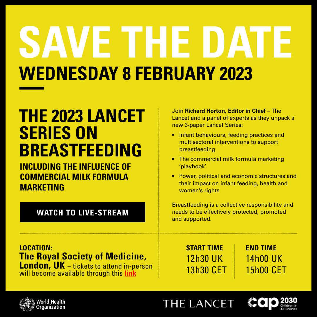 Launch of the 2023 Lancet Series on Breastfeeding, including the
