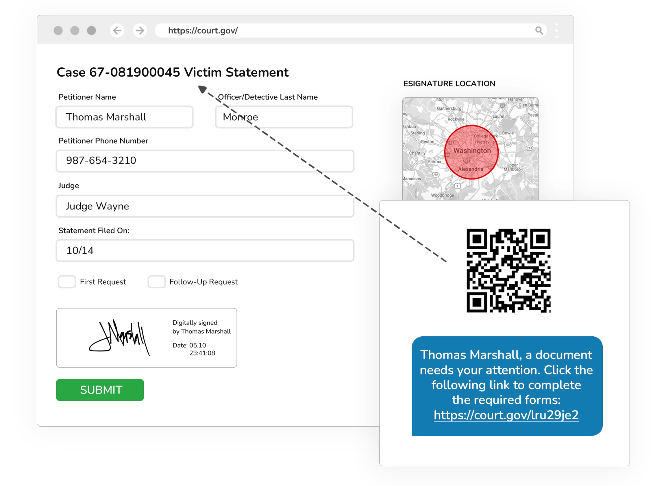Automated Victim Notification System for Prosecutors and Courts(05)