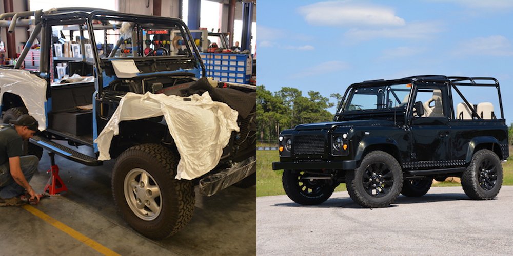 Land Rover Defenders Witnessing a Transformation Before and After