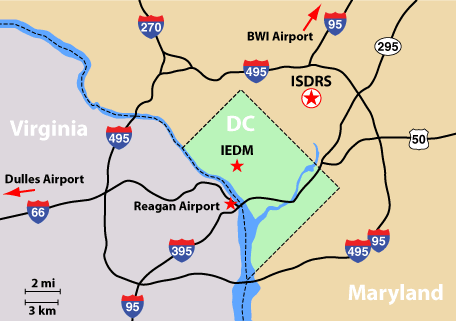 Washington Dc Beltway Map Isdrs 2007 Travel Information