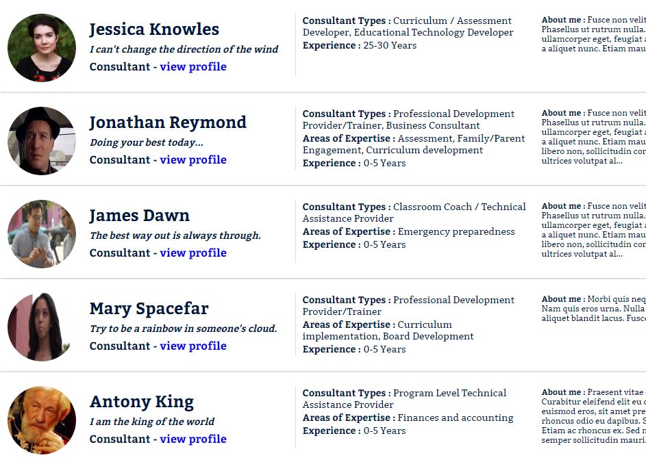 Early Childhood Consultants Directory