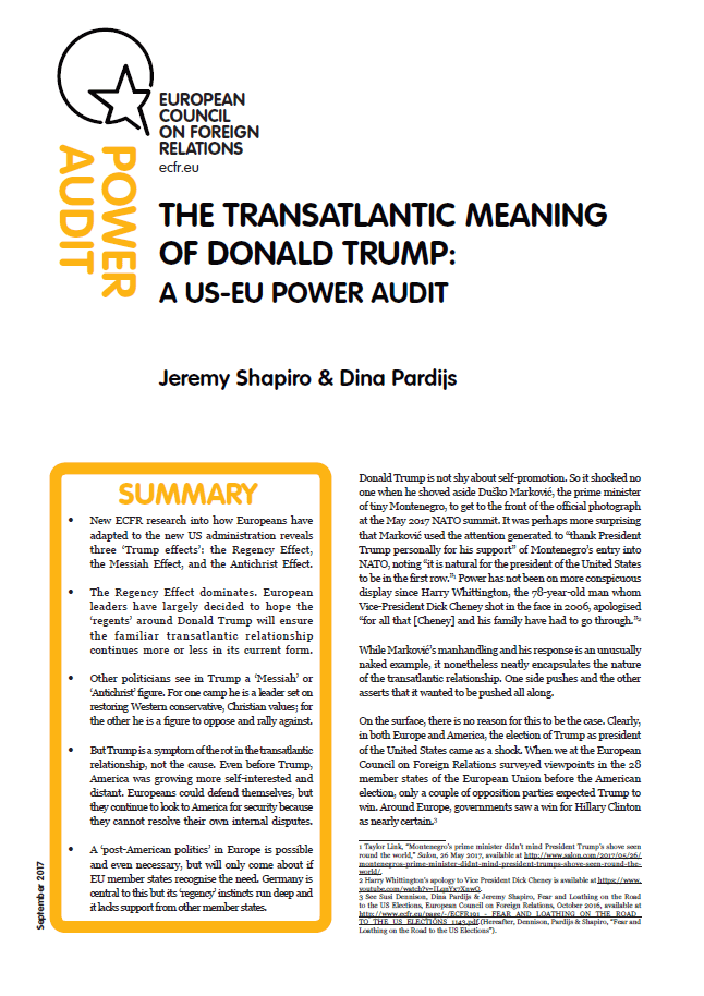 Jeremy Shapiro European Council on Foreign Relations