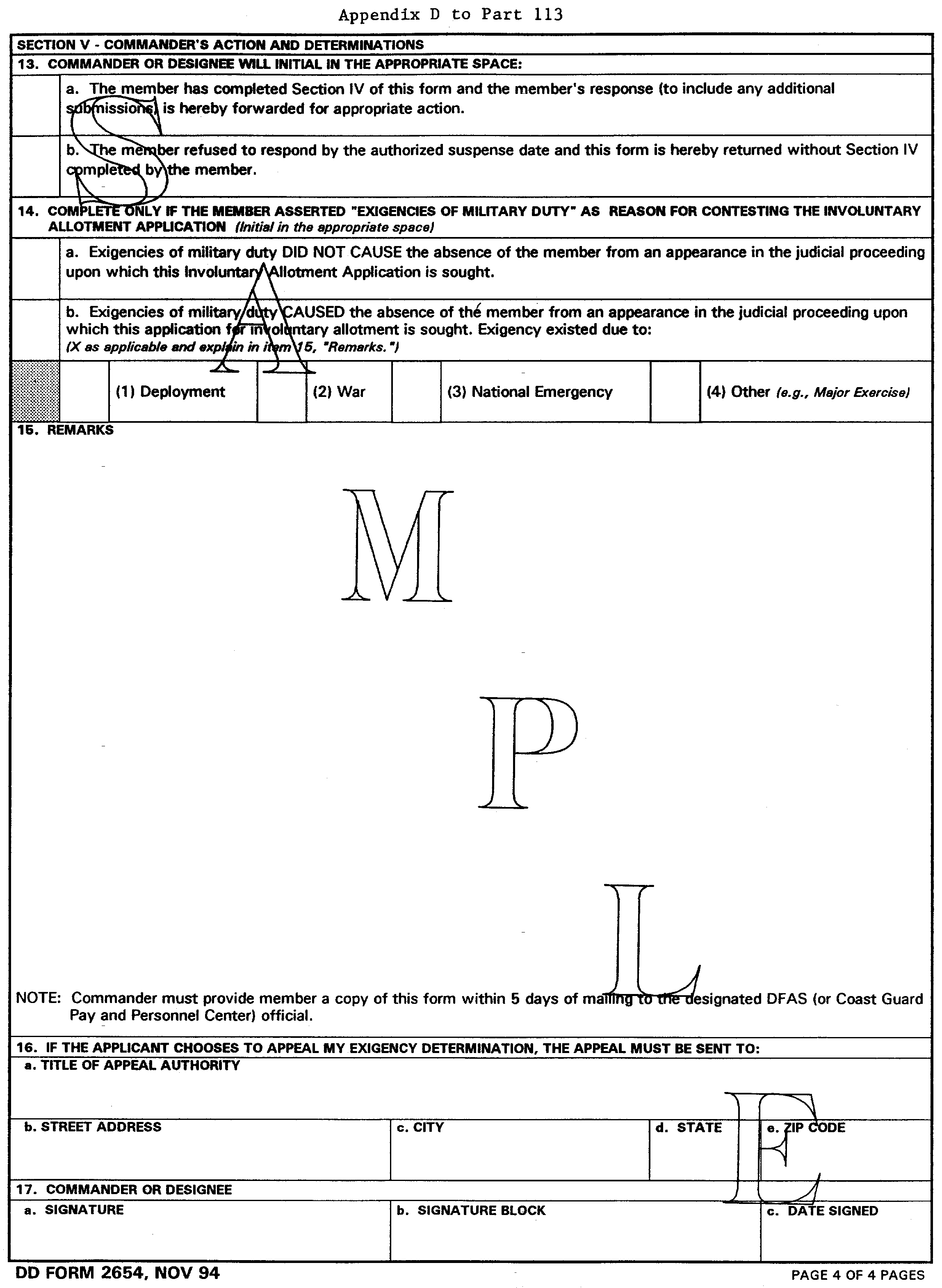 [32 CFR 113] Title 32 Part 113 Code of Federal Regulations