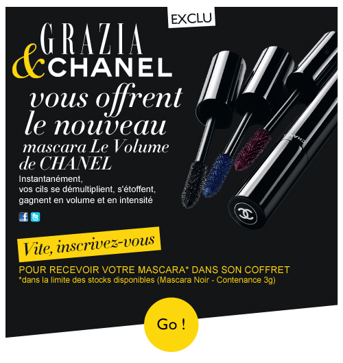 Mascara Le Volume de CHANEL Échantillon Gratuit Mascara Le Volume
