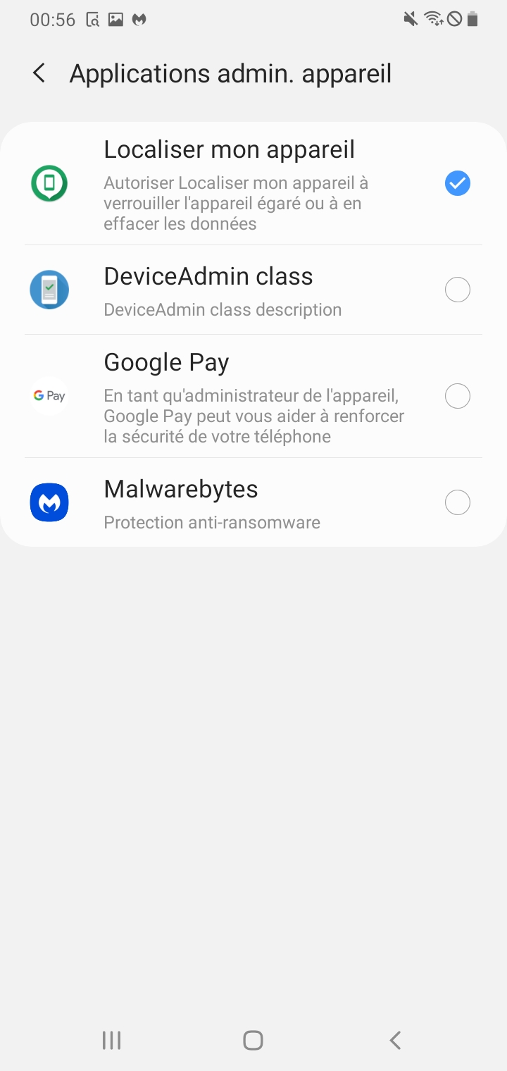 Guide Vérifier les informations partagées sur un téléphone Android