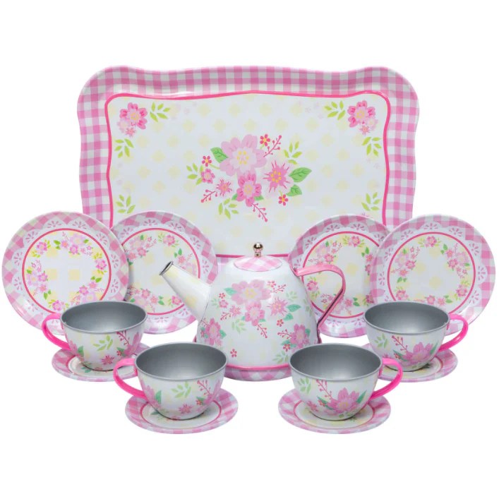 Fancy Tin Tea Set Kid's Stuff Superstore