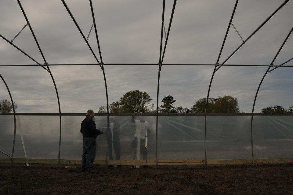 High Tunnel Grant = Build! the farm Echo Bend