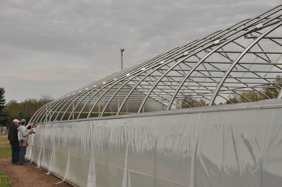 High Tunnel Grant = Build! the farm Echo Bend
