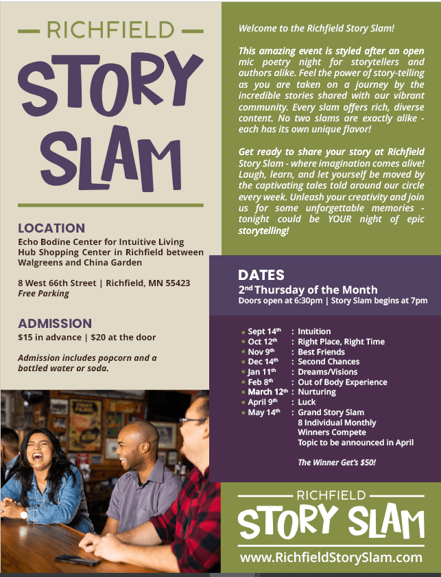 Richfield Story Slam October 12th Echo Bodine