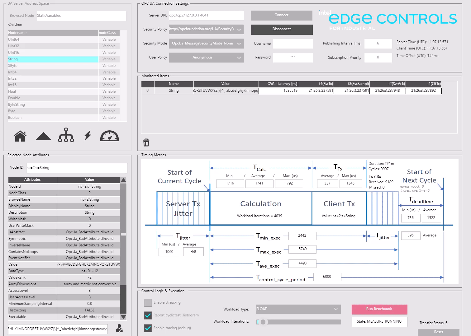 CODESYS OPC UA Client Benchmark — ECI documentation