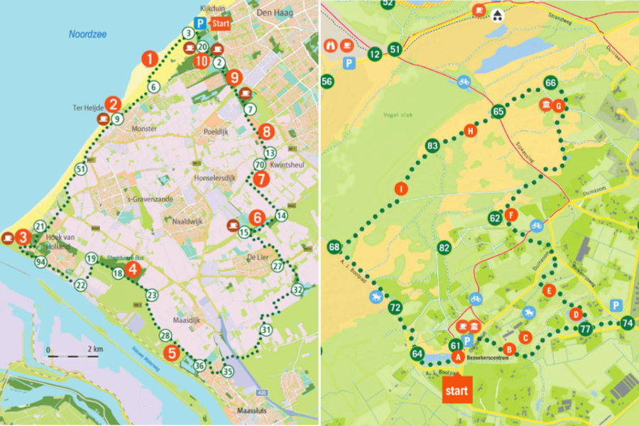 Fietsknooppunten Zuid Holland Kaart De mooiste fiets en wandelroutes van ZuidHolland op de kaart