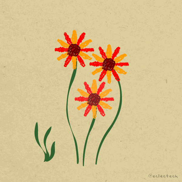 Flower power. Oh aye.